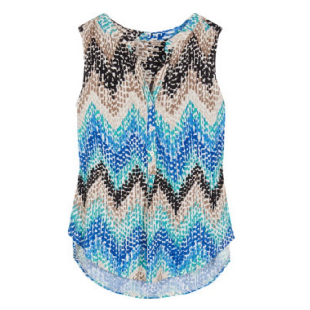 Beautiful Brackley Henley Knit Sleeveless Tank by Market & Spruce EUC